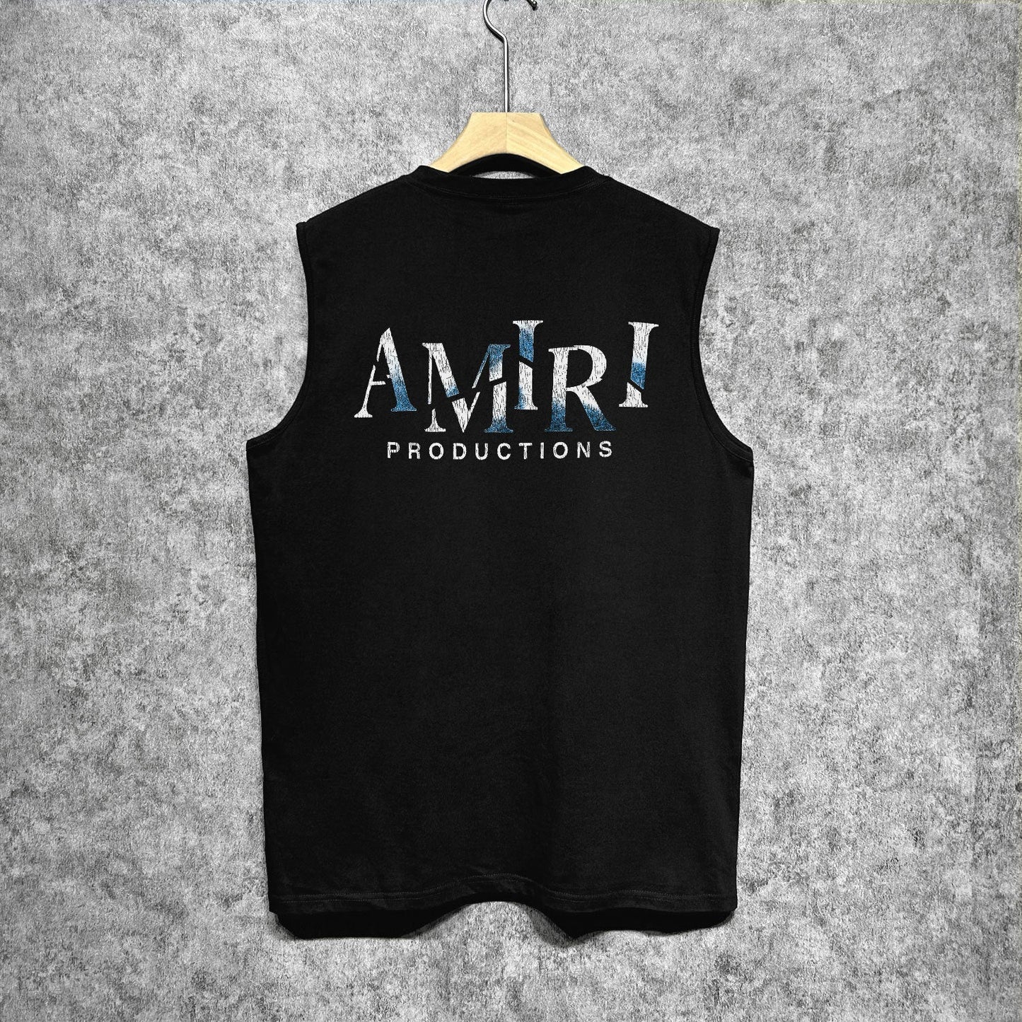 Amiri tank top double-sided rose printing