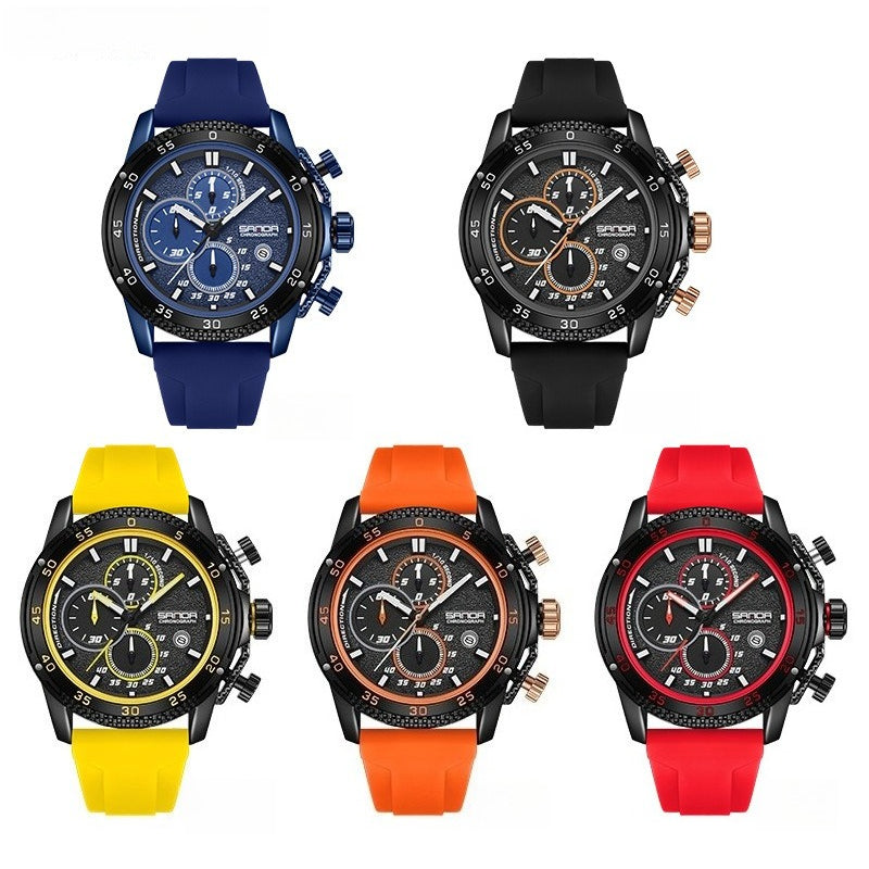 Men's Watches Multifunctional Luminous Waterproof Watch Quartz Watch
