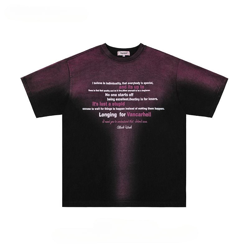 Mens T Shirts Do Old Gradual Change Color Short Sleeves