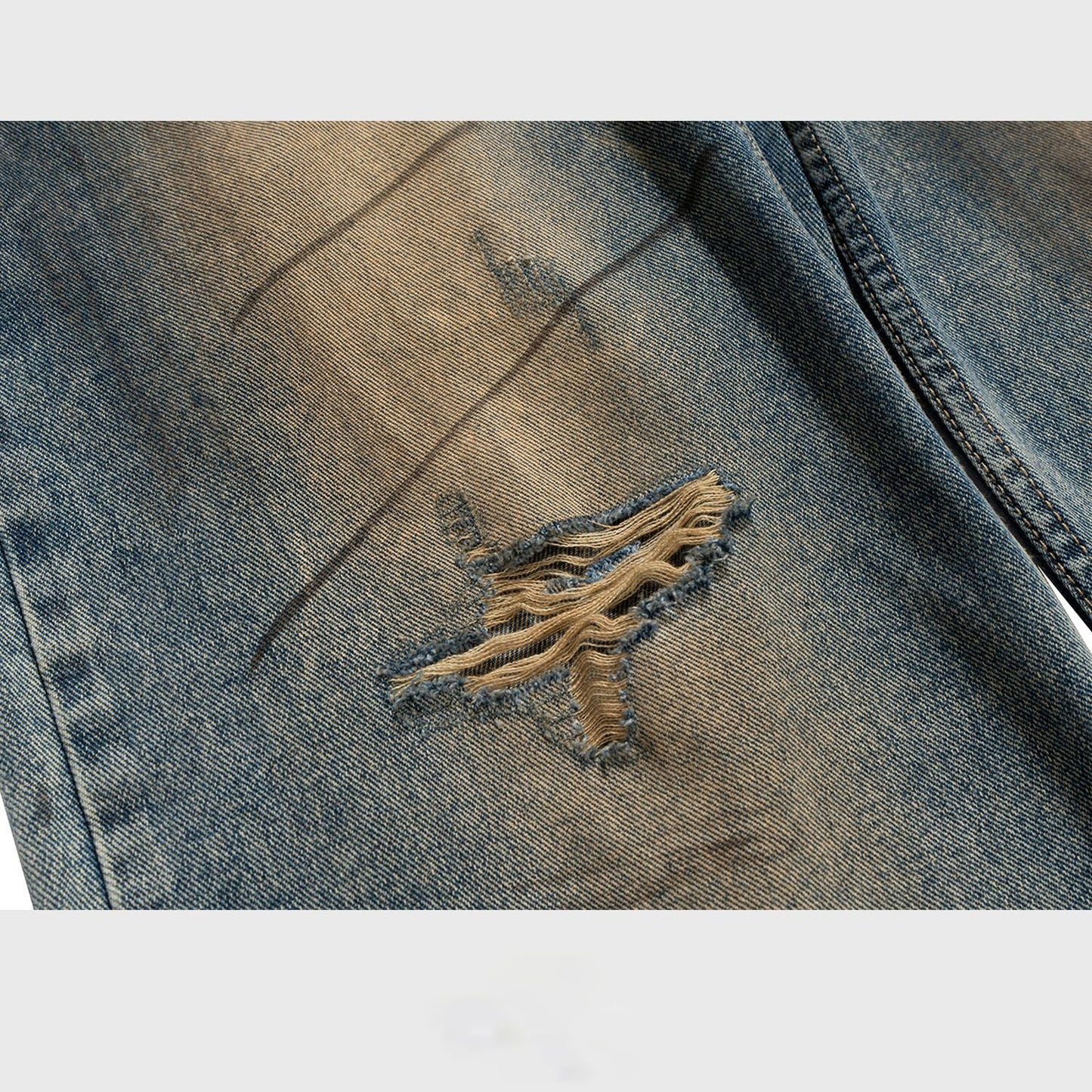 MIJKO Mens Vintage Pants Multi-Pocket Buckle Casual Pants