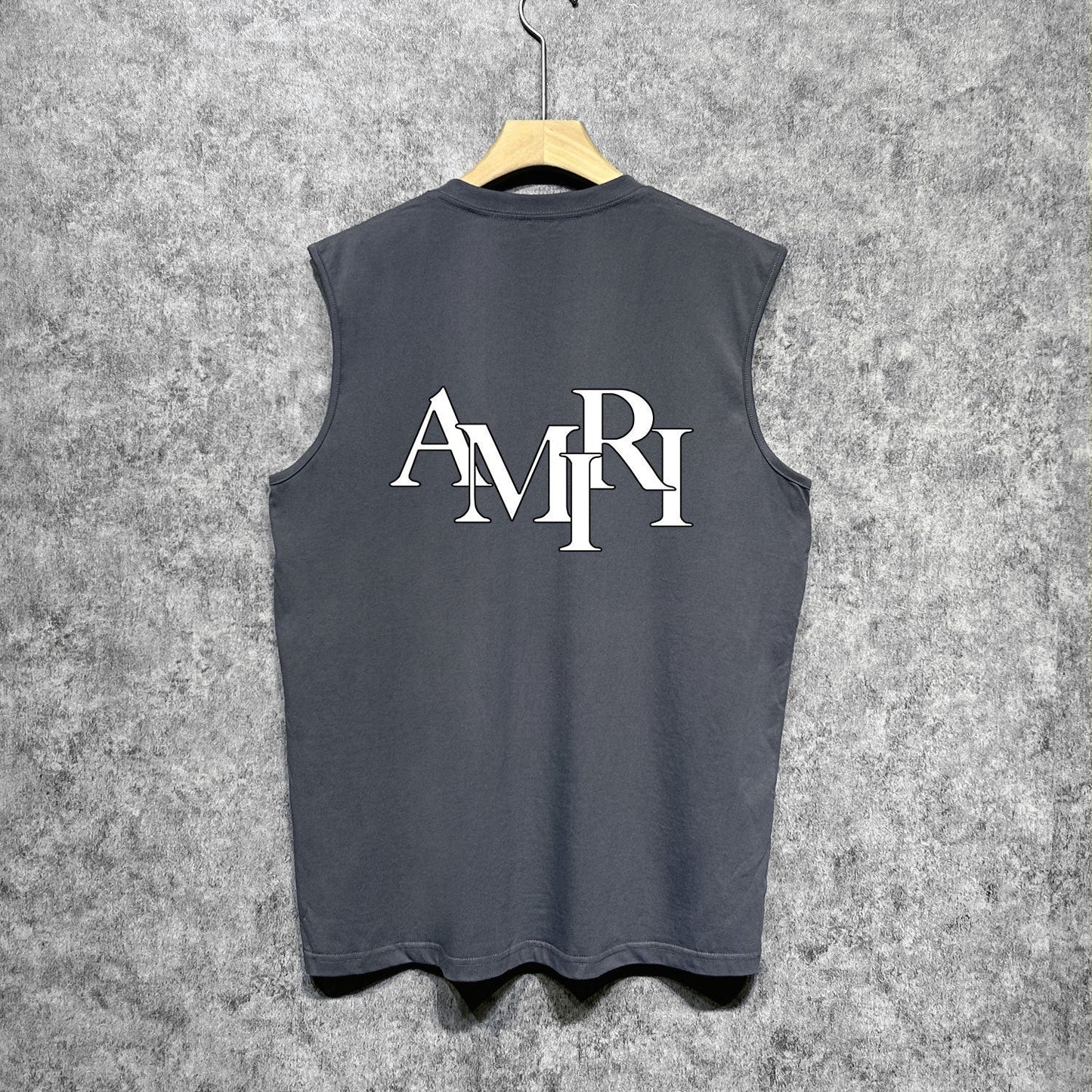 Amiri tank top with overlapping letter print
