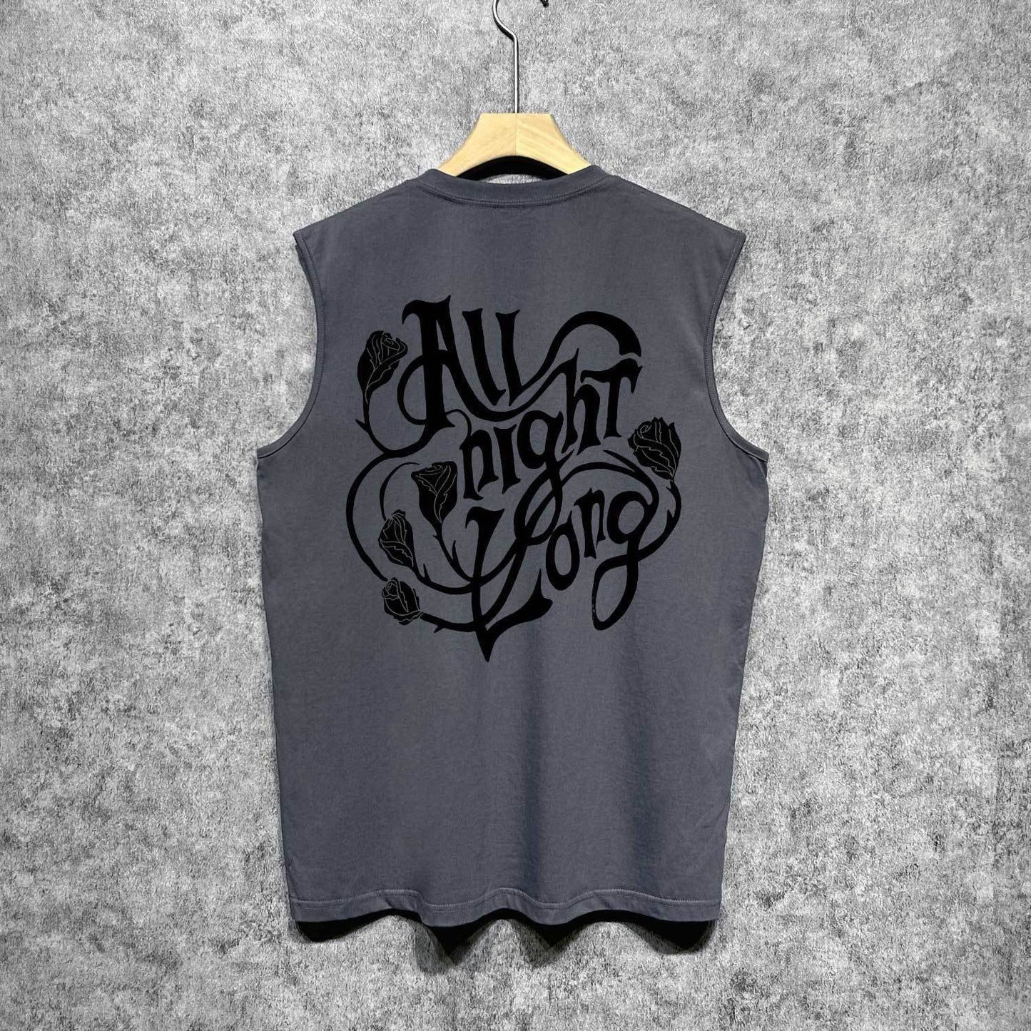 Amiri tank top morning glory printing
