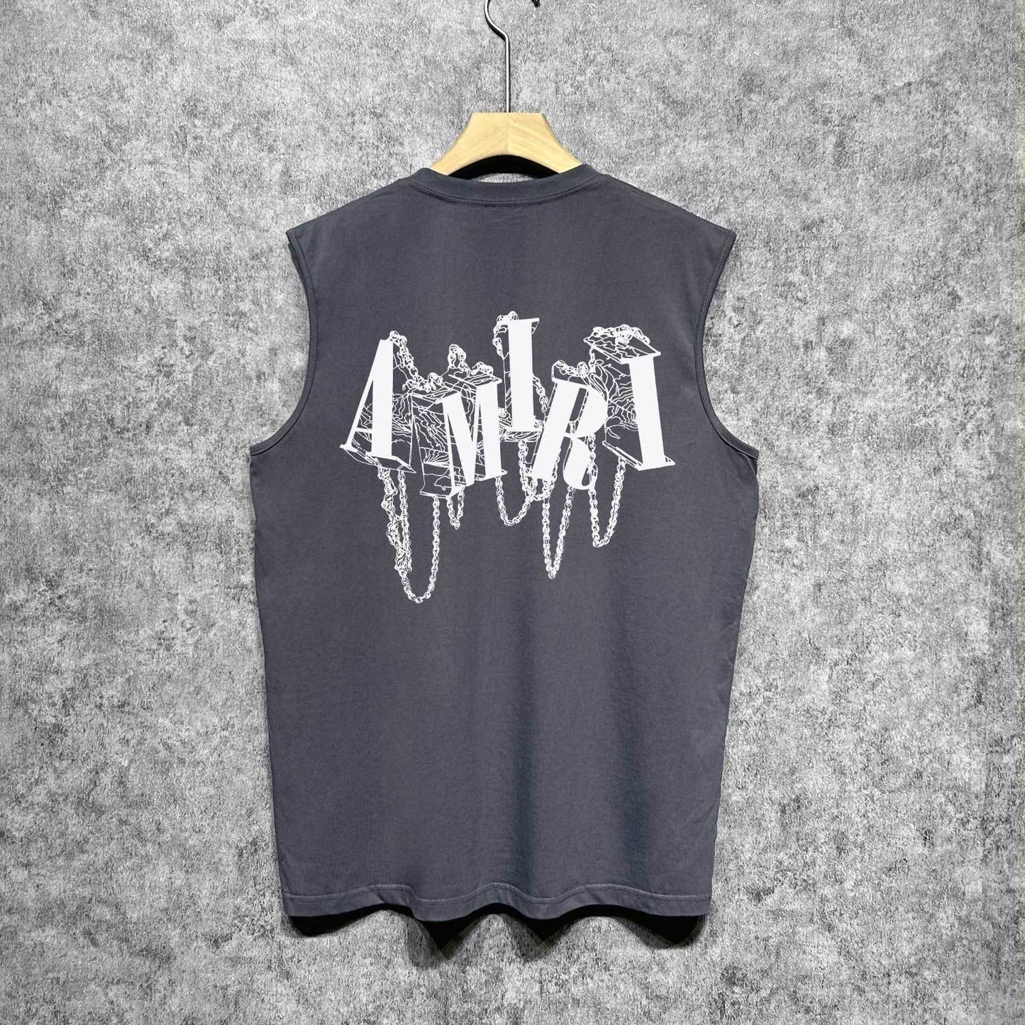 Amiri tank top chain letter printing