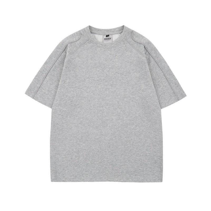 Men t shirts american neutralsummer street trendyclassy sense deconstructed design loose men's mamba cotton fitted short sleeve t-shirt