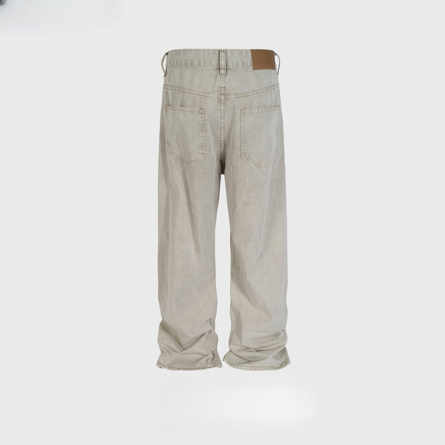 MIJKO Men's Vintage Pants MIJKO Men's Women's Washed Straight Pants Casual Jeans