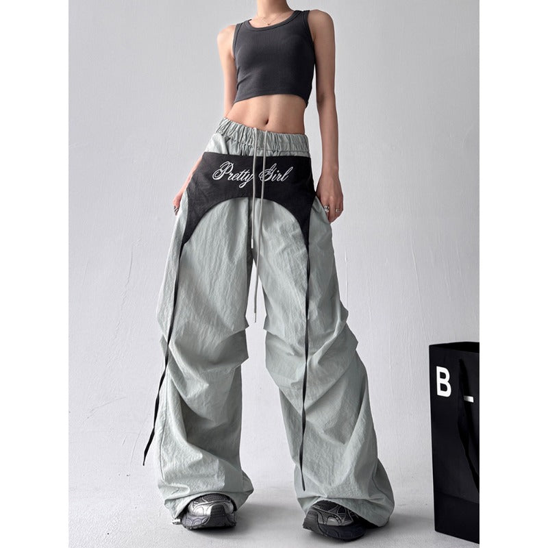 Women casual pants retro loose women summer scimitar pants
