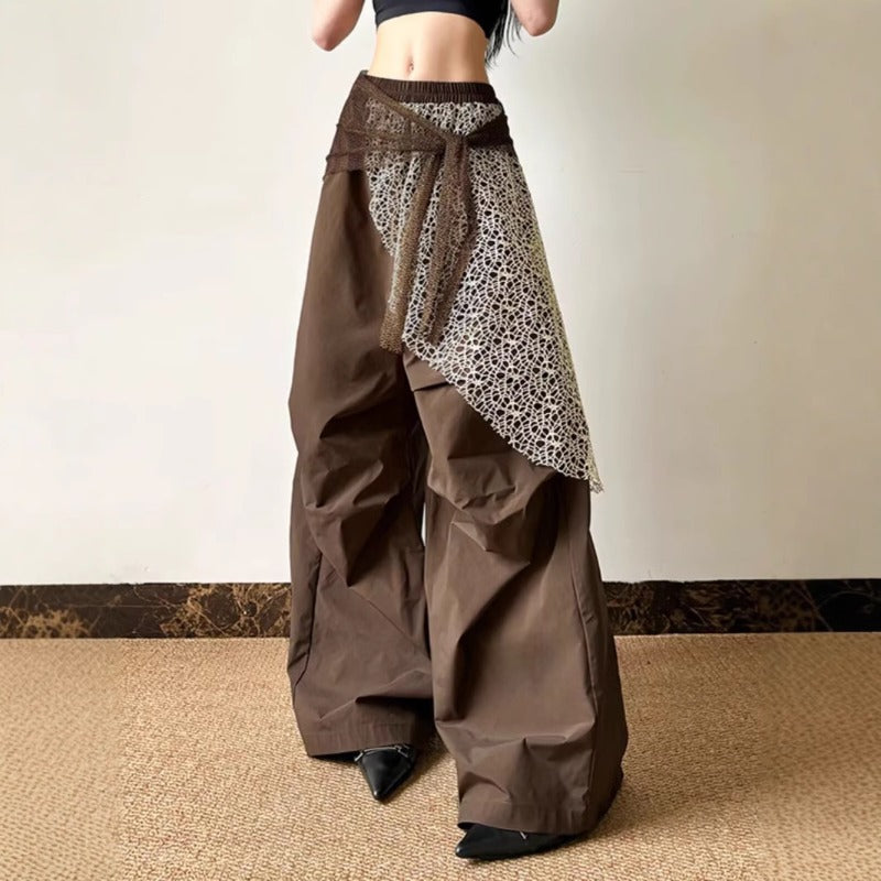 Women casual pants retro women loose pants