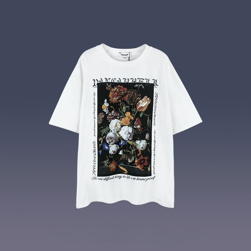 Men's T Shirts Printed Loose Short Sleeves
