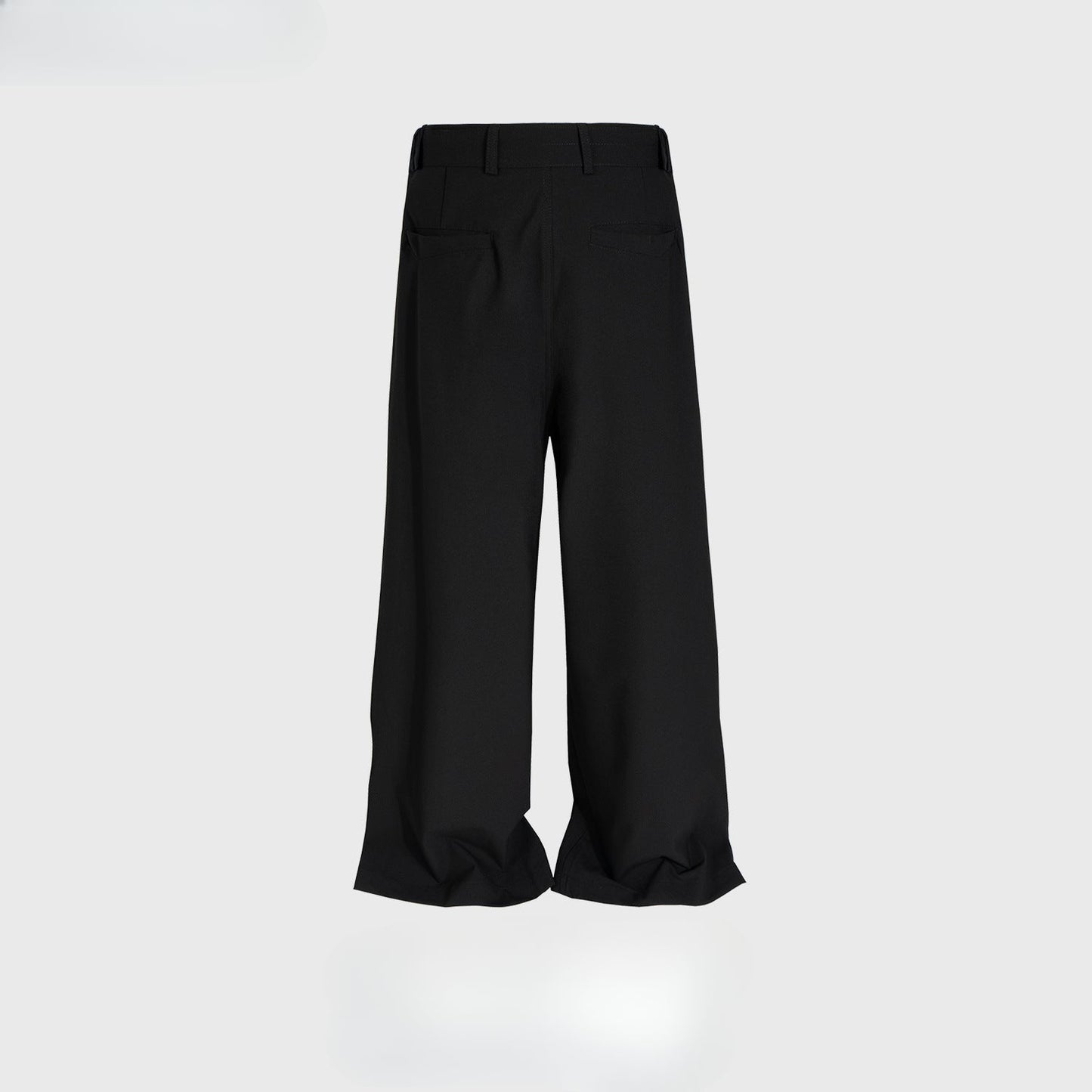 MIJKO Men's Vintage Pants MIJKO drape wide-footed trousers men's and women's belt casual trousers