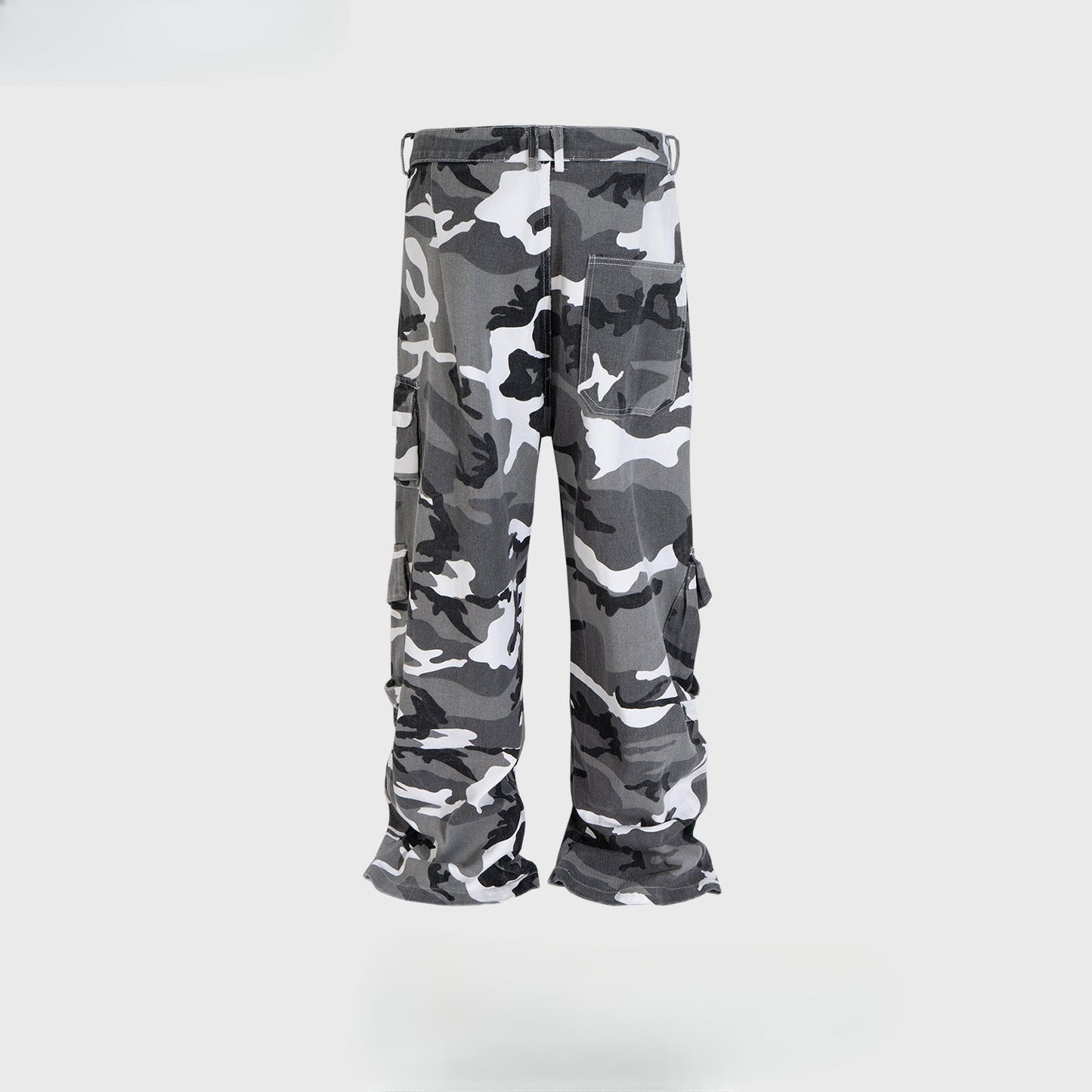 MIJKO Men's Vintage Pants MIJKO Men's Women's Straight Pants Camouflage Casual Pants