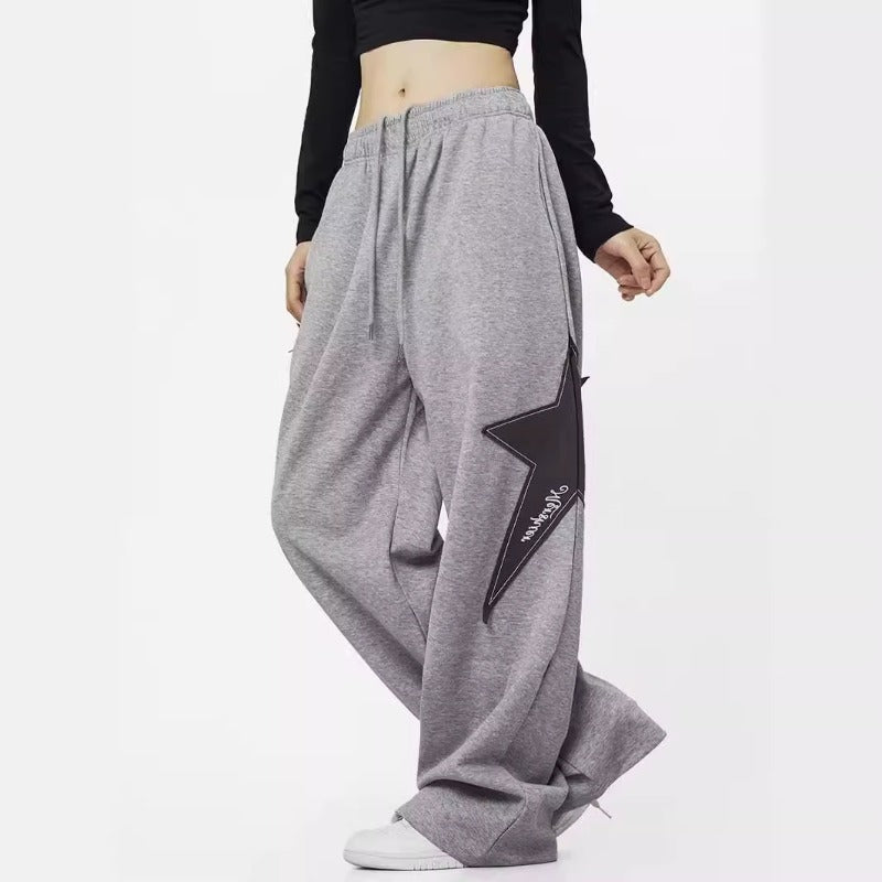 Women casual pants women loose spring summer wide-leg sweatpants