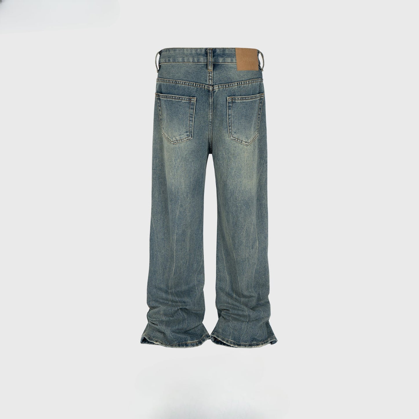 MIJKO Mens Vintage Pants MIJKO Vintage Jeans Wash cleanfit