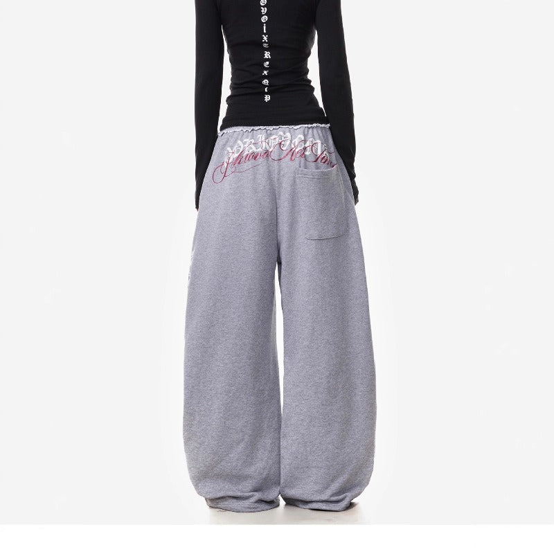 Womens casual pants retro women loose