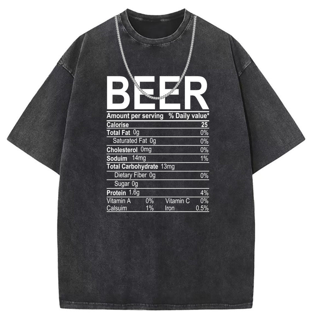 Men T Shirts Short-sleeved T-shirt women wash and do old street