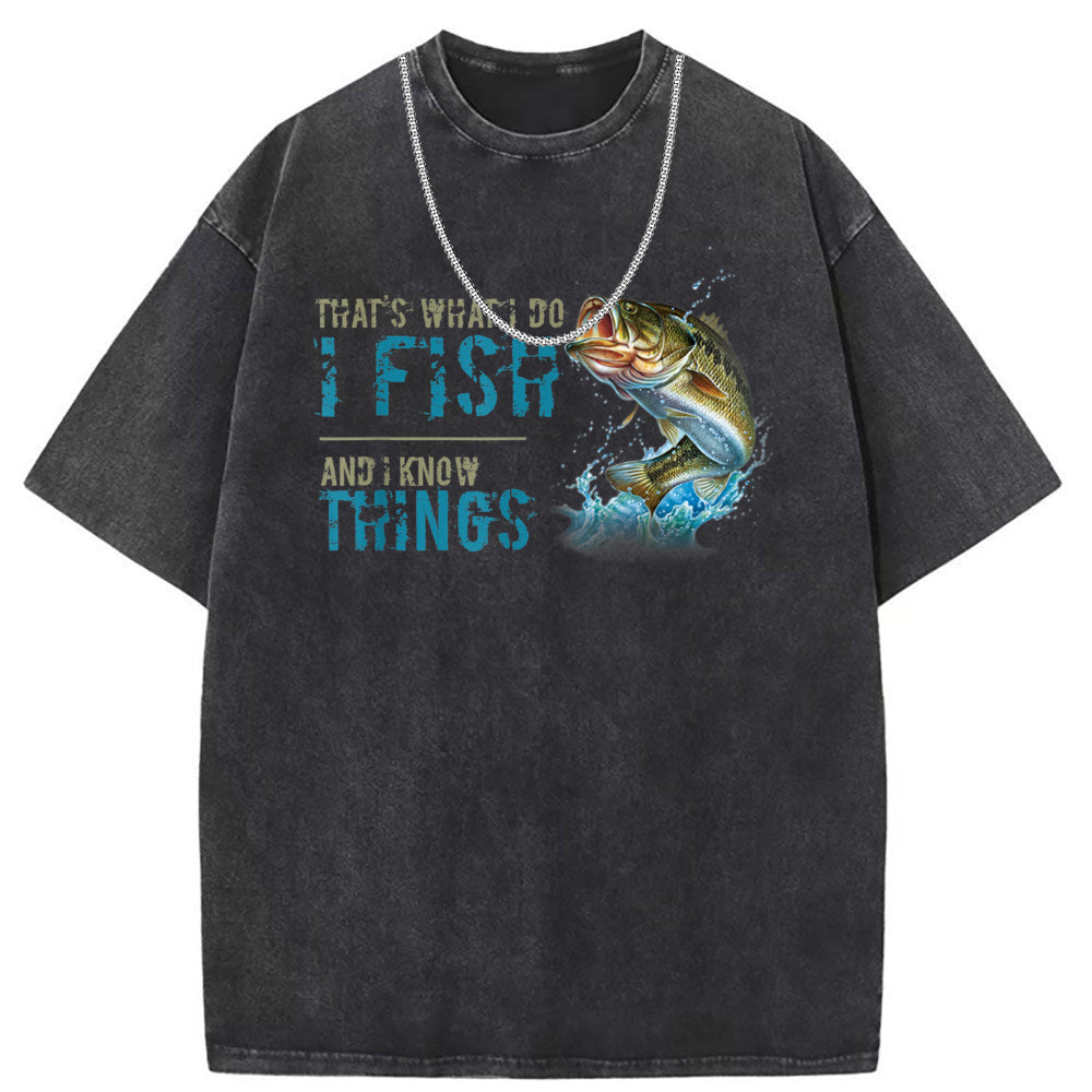 Men T Shirts Washed old punk short-sleeved T-shirt