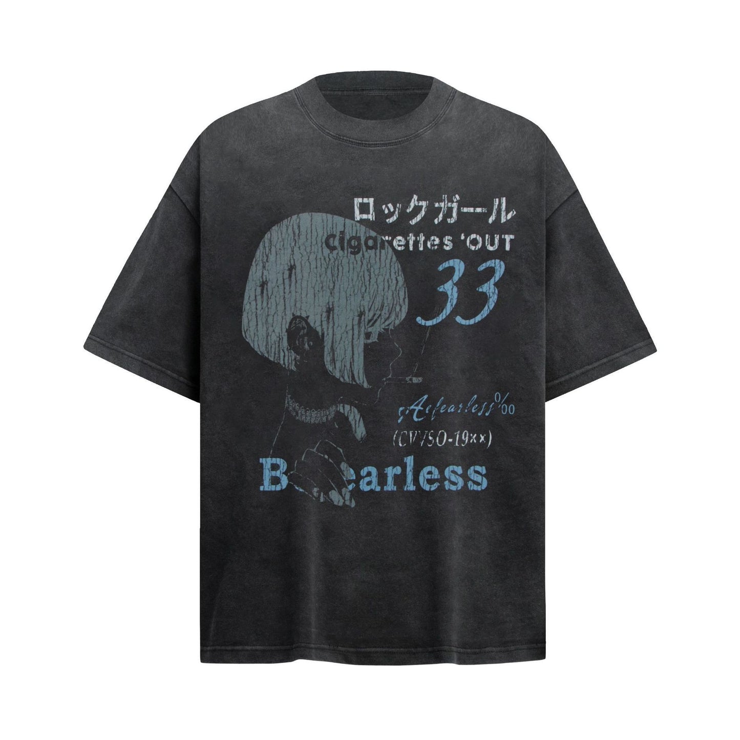 Men t shirts retro comic character loose short sleeve