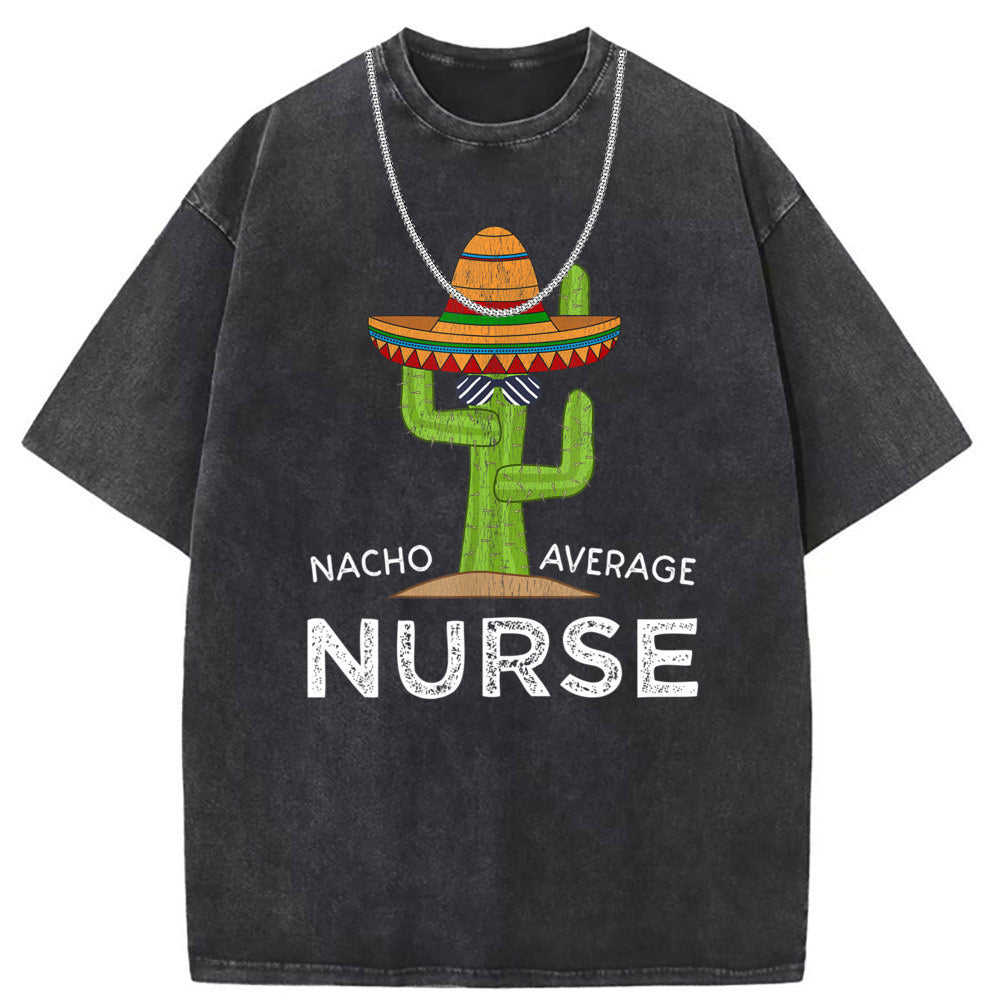 Men T Shirts Short Sleeve T-Shirts Women Washed Old American Street