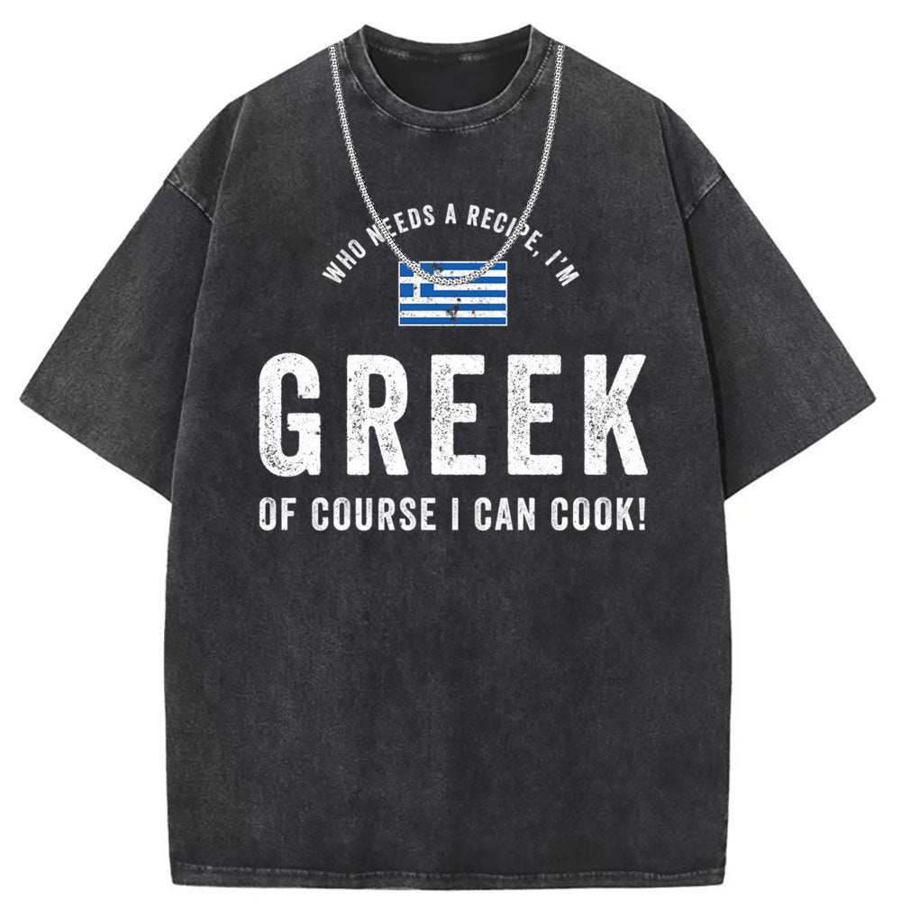 Men T Shirts Washed Old Printed Short Sleeve T-Shirts Loose Casual