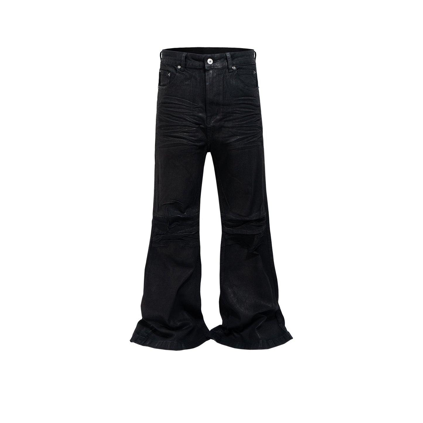 MIJKO Mens Vintage Pants BootCut Jeans