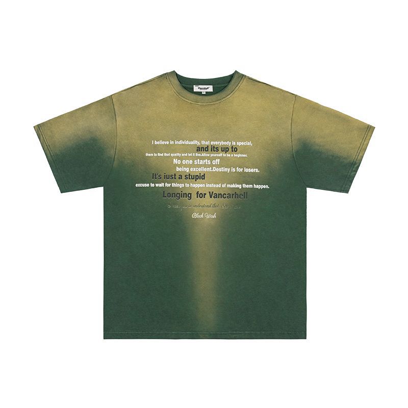 Mens T Shirts Do Old Gradual Change Color Short Sleeves