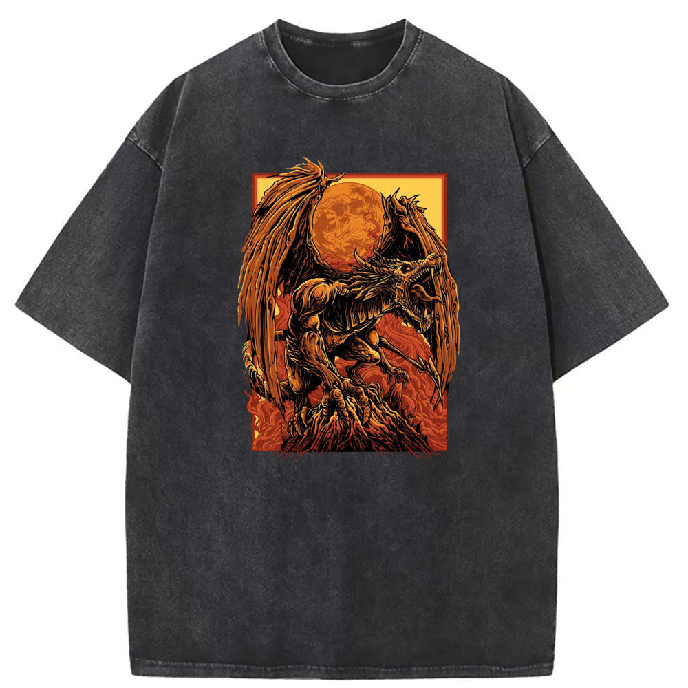 Men T Shirts Washed Old Retro Trend