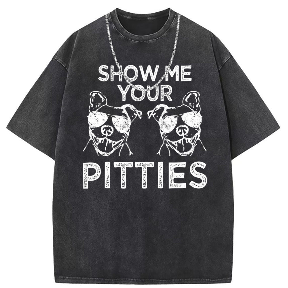 Men T Shirts Pure cotton round neck short-sleeved T-shirt women's washed and old