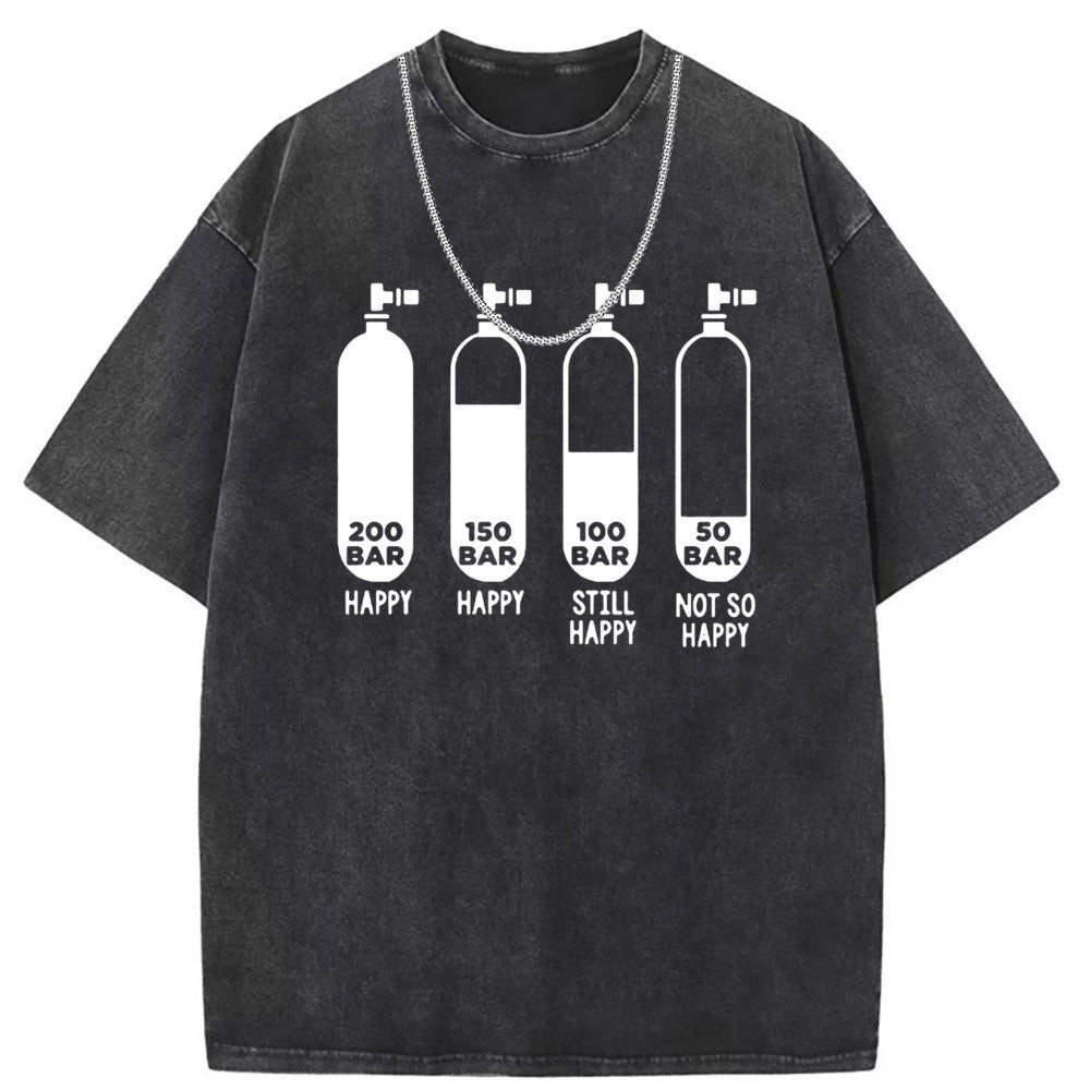 Men T Shirts Pure cotton round neck short-sleeved T-shirt washed and old