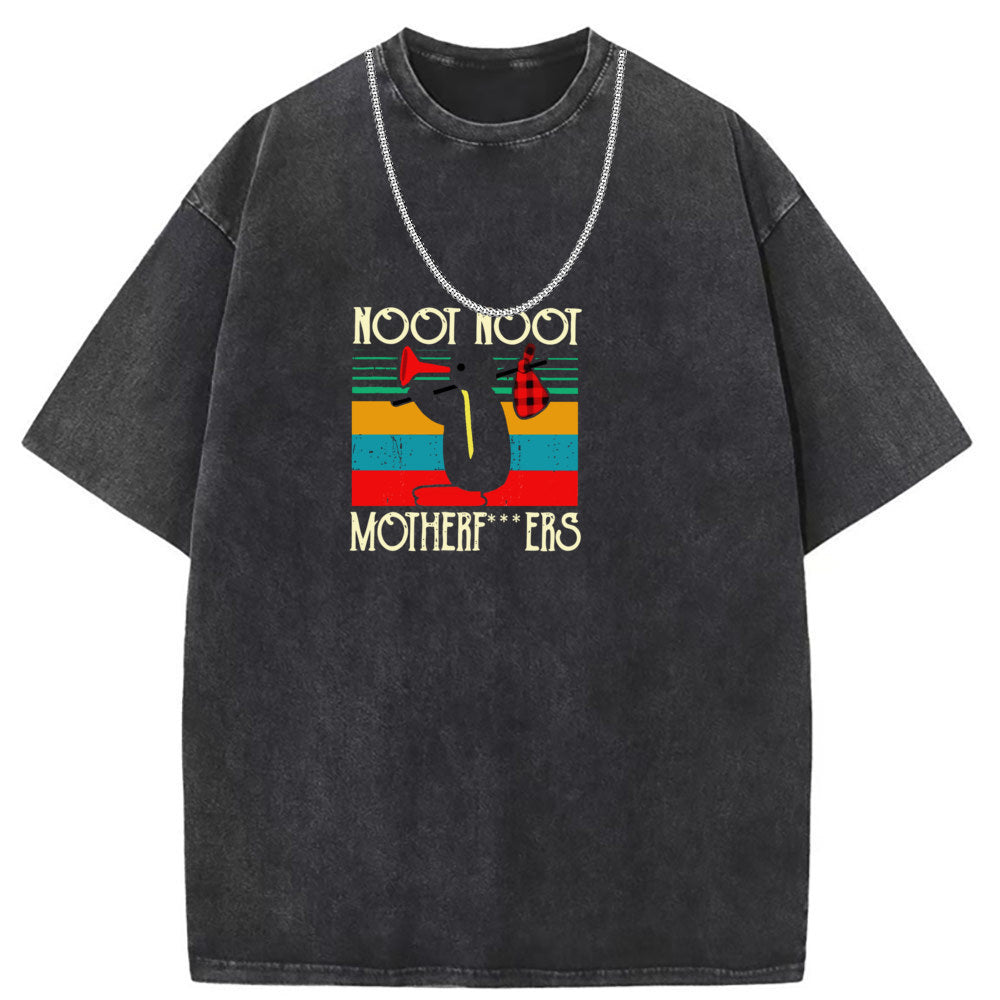 Mens T Shirts Crew Neck Short Sleeve T-Shirt Washed Old American
