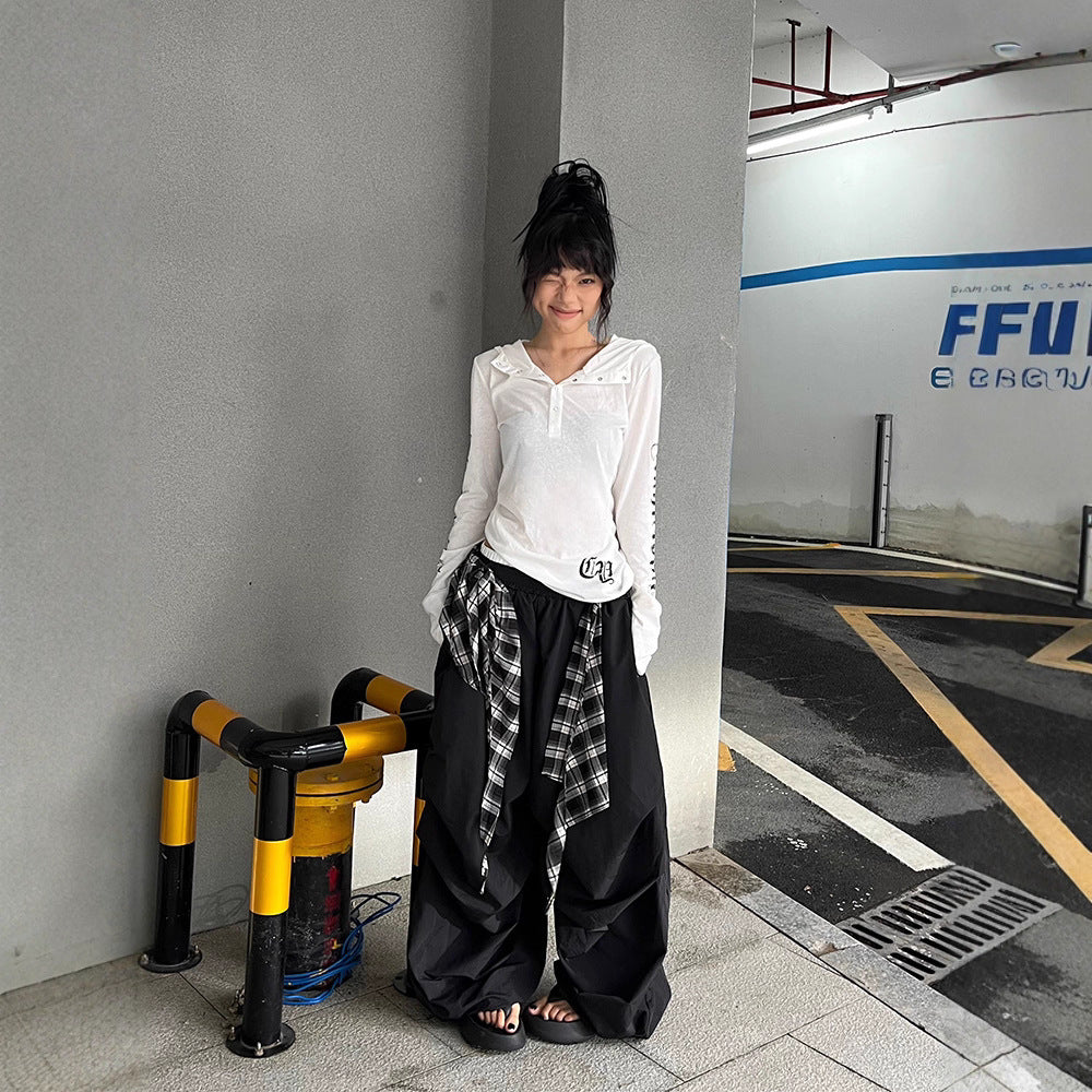 Women casual pants retroloose