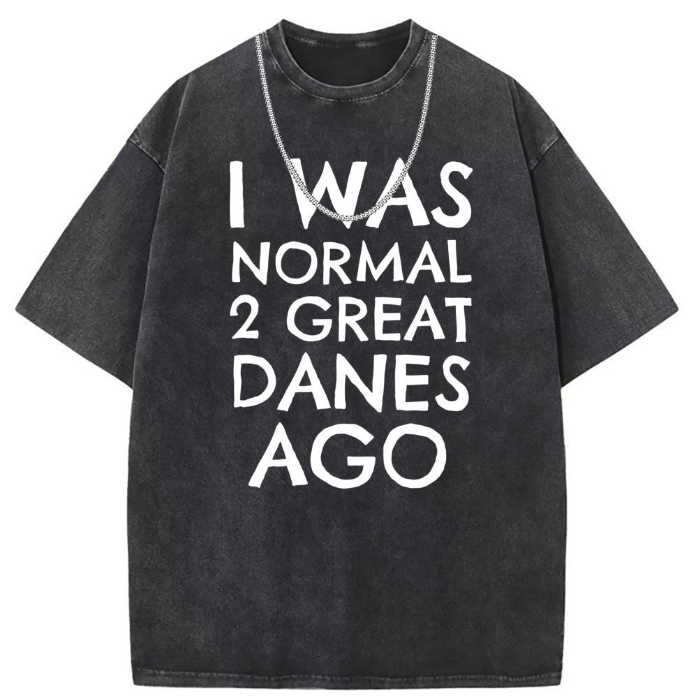 Men T Shirts Retro old cotton printed short-sleeved T-shirt