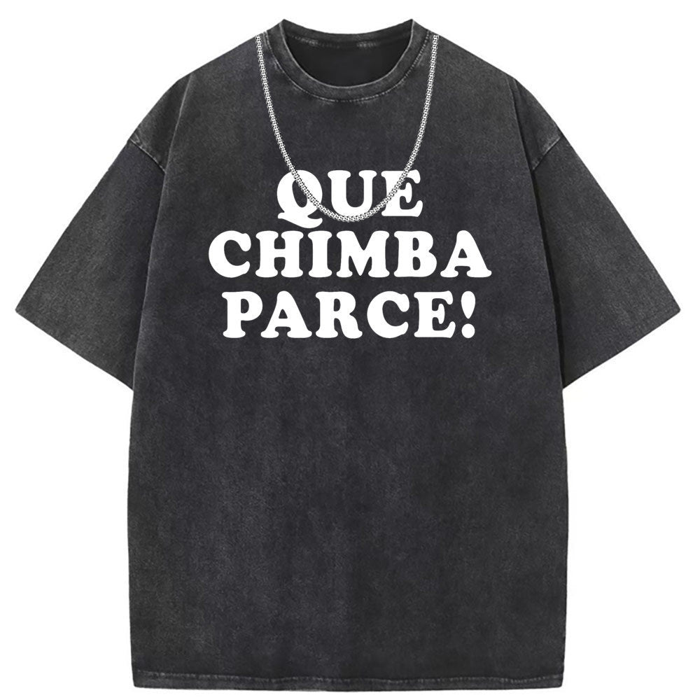 Men T Shirts Pure cotton printed short sleeves washed and old and loose