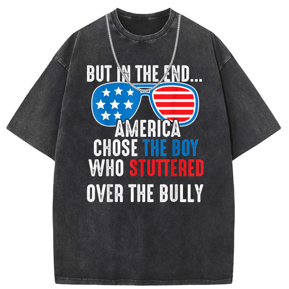 Men T Shirts Short Sleeve T-Shirts Women Washed Old American