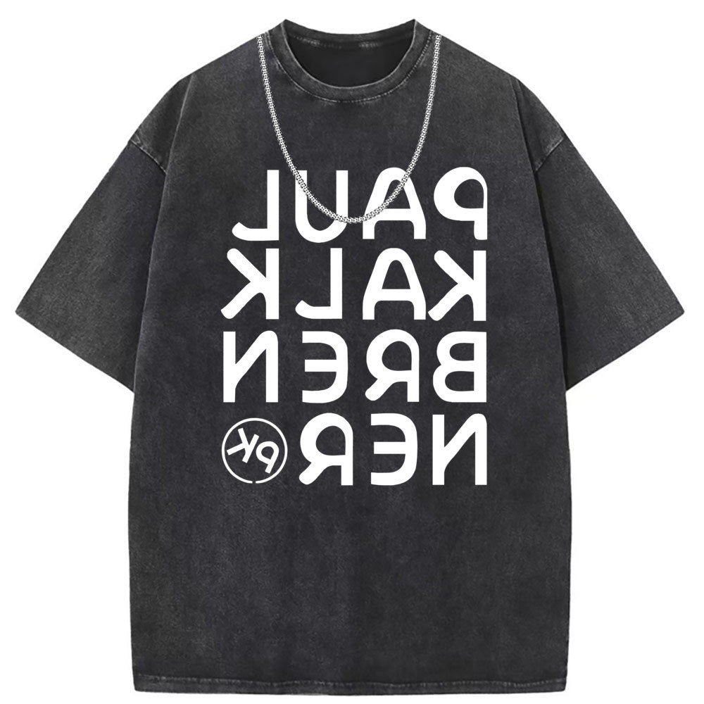 Men T Shirts Retro old pure cotton printed short sleeves