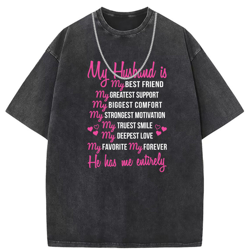 Men T Shirts Short Sleeve T-Shirt Men's Washed Old Punk