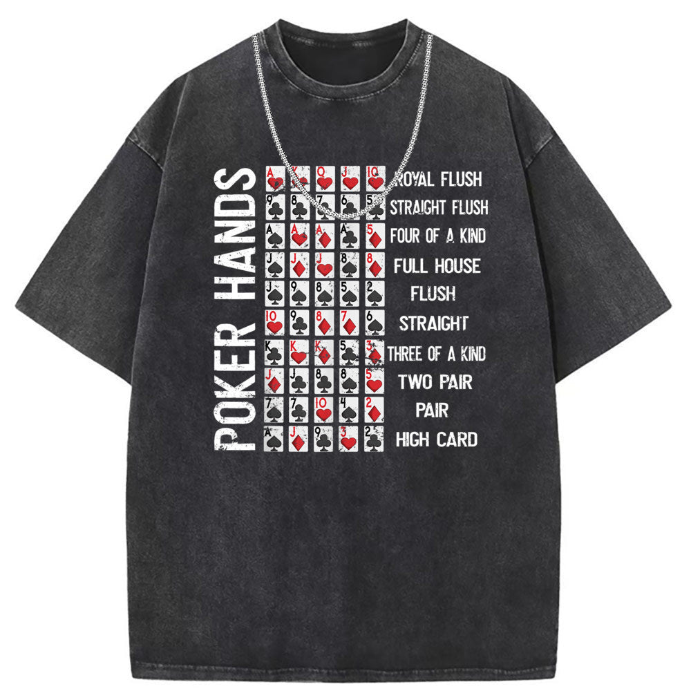 Men T Shirts Washed and old printed short-sleeved T-shirt loose and casual