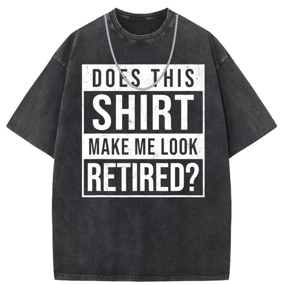 Men T Shirts Washed old punk short-sleeved T-shirt