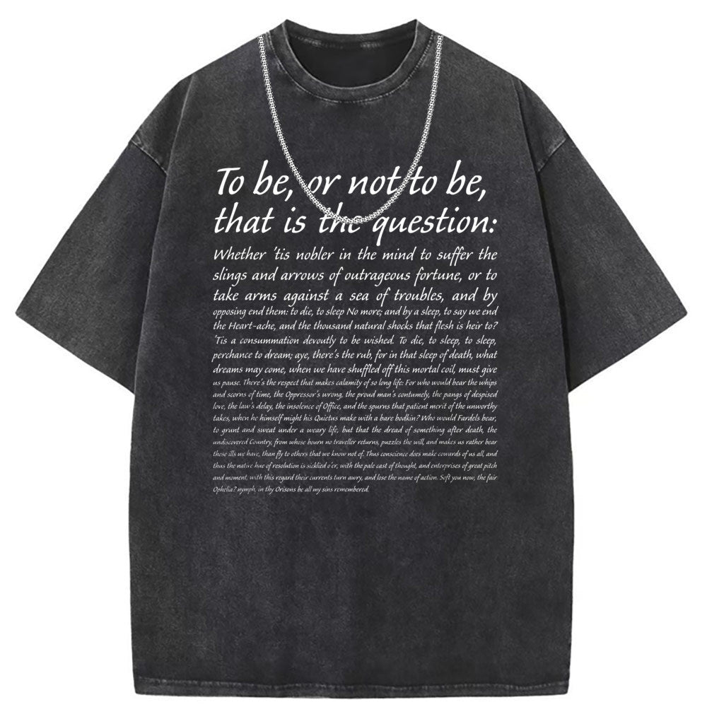 Men T Shirts Short Sleeve T-Shirt Women Washed Old American