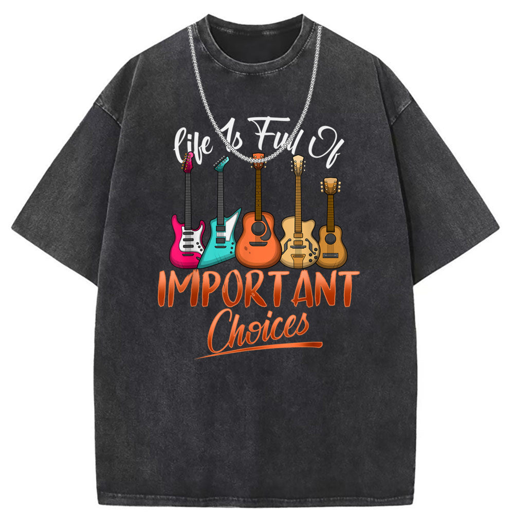 Men T Shirts Short Sleeve T-Shirt Women Washed Old American