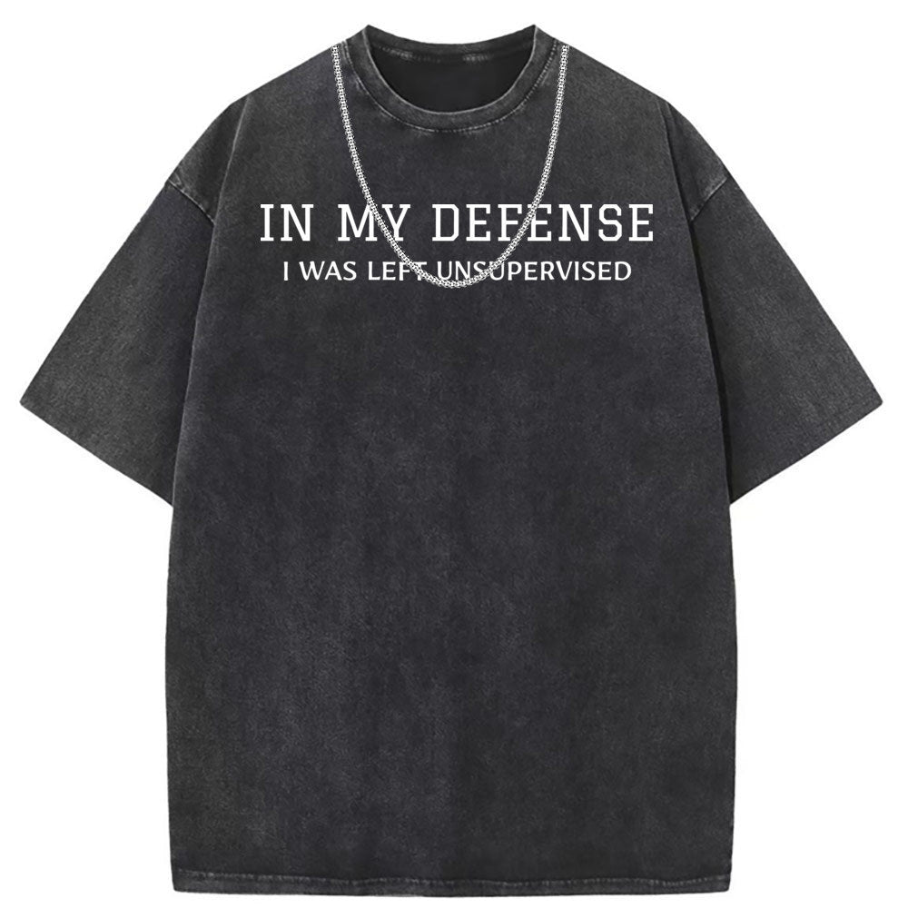Men T Shirts Washed old punk cotton short-sleeved T-shirt