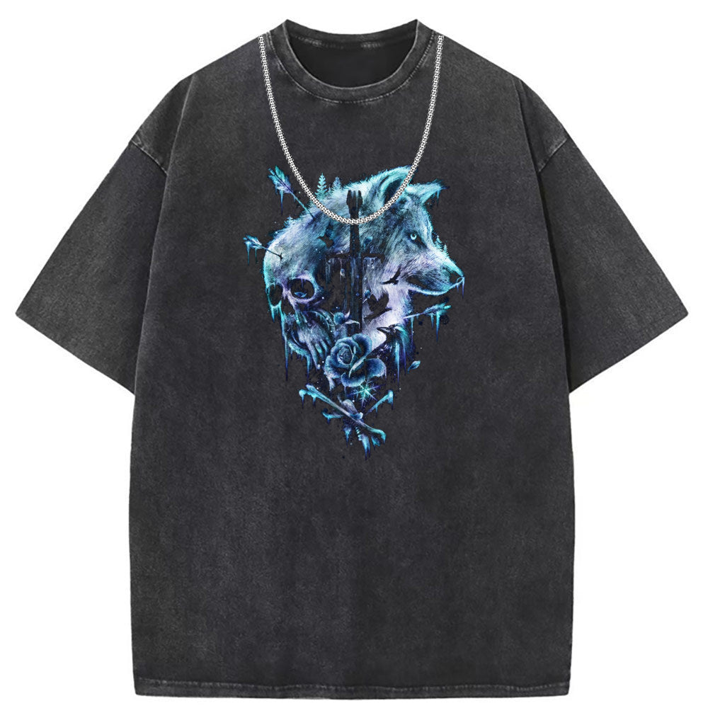 Mens T Shirts Batik Washed