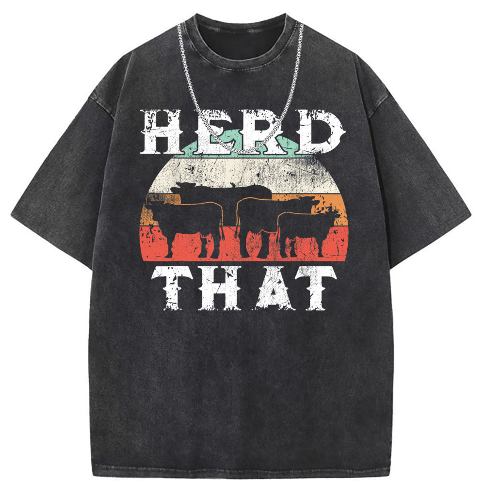 Men T Shirts Short Sleeve T-Shirts Women Washed Old American