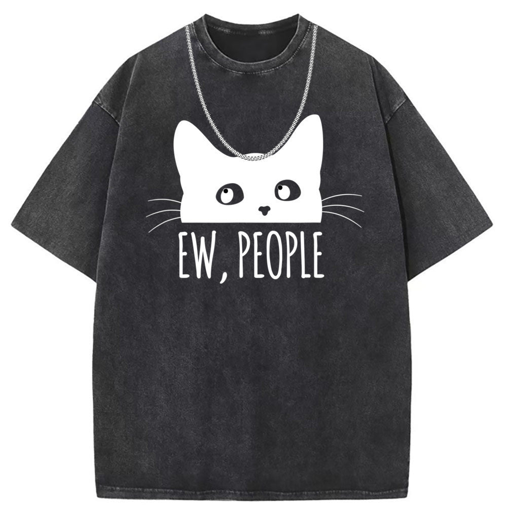 Men T Shirts Short Sleeve T-Shirts Women Washed Old American