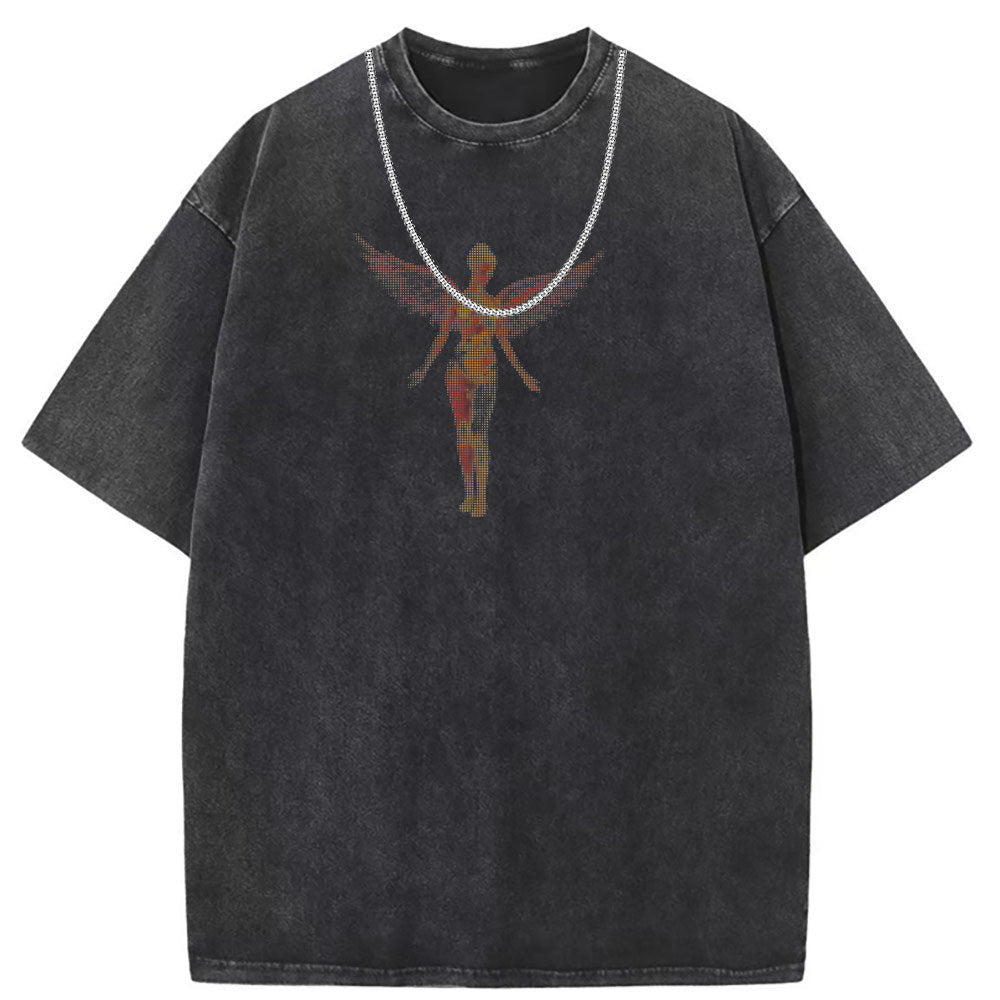 Mens T Shirts Cotton Printed Short Sleeves