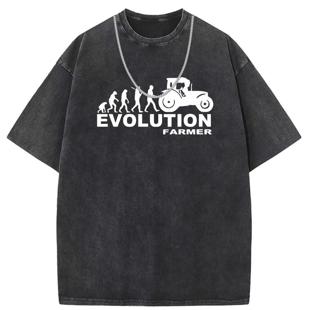 Men T Shirts Washed old punk cotton short sleeves