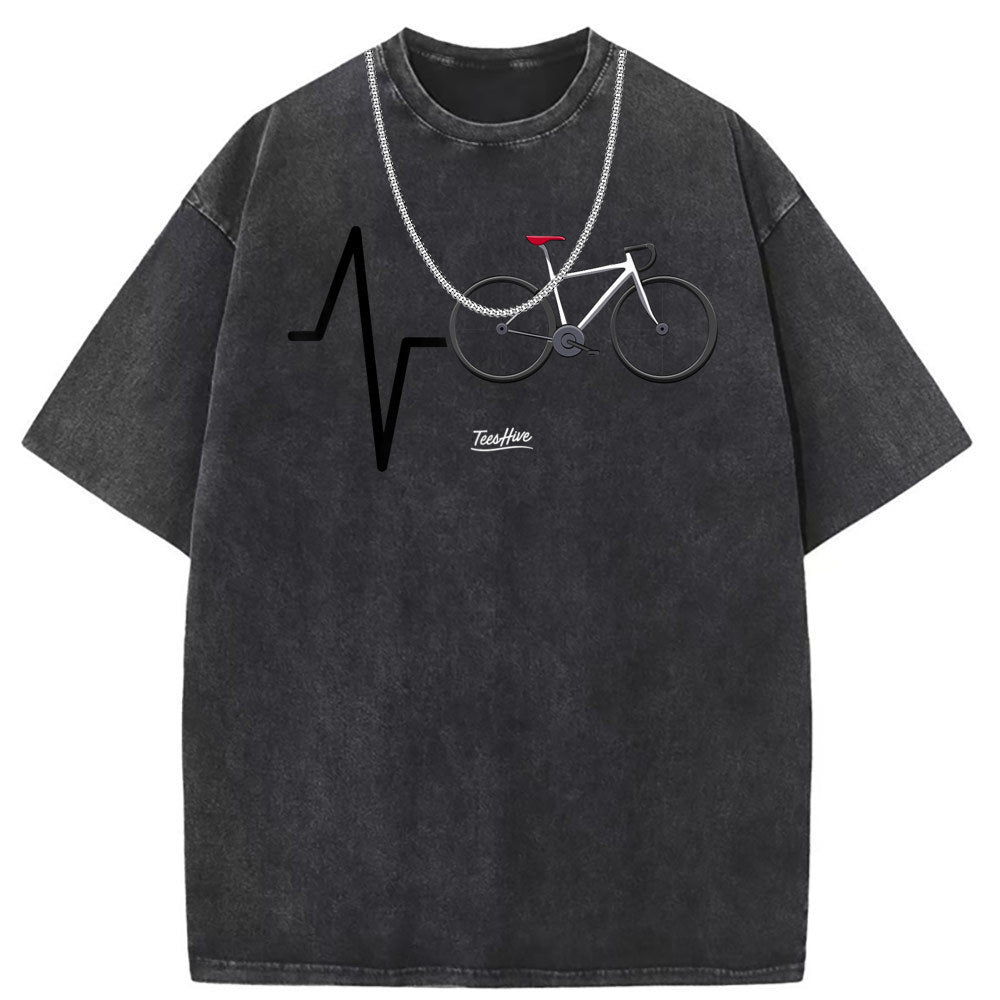 Men T Shirts Short Sleeve T-Shirt Washed Old Punk