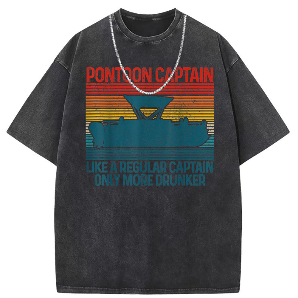 Men T Shirts Pure cotton round neck short-sleeved T-shirt women's washed and old