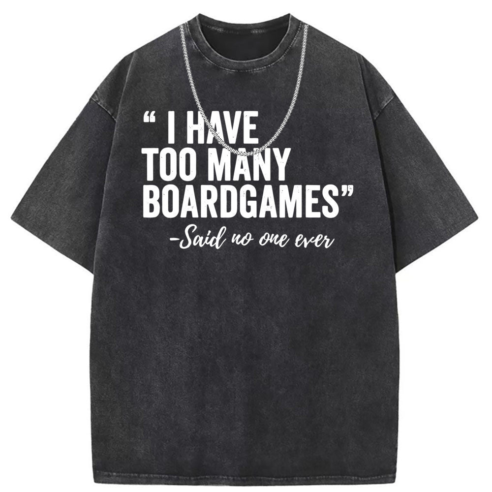 Men T Shirts Cotton short-sleeved T-shirt women's washed and old