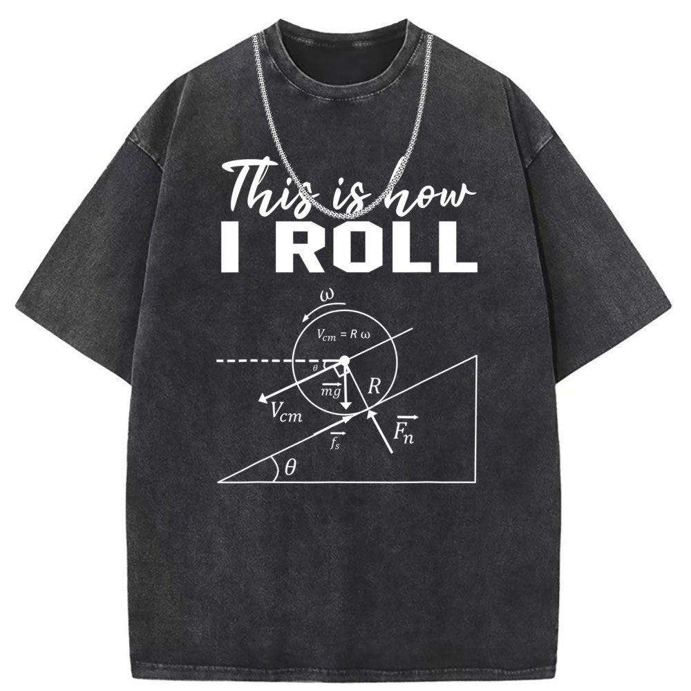 Men T Shirts Washed old punk cotton short-sleeved T-shirt