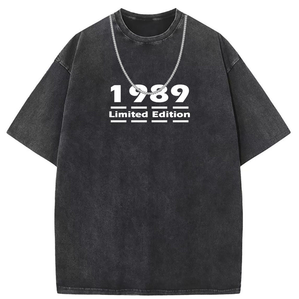 Men T Shirts Pure cotton round neck short-sleeved T-shirt washed and old