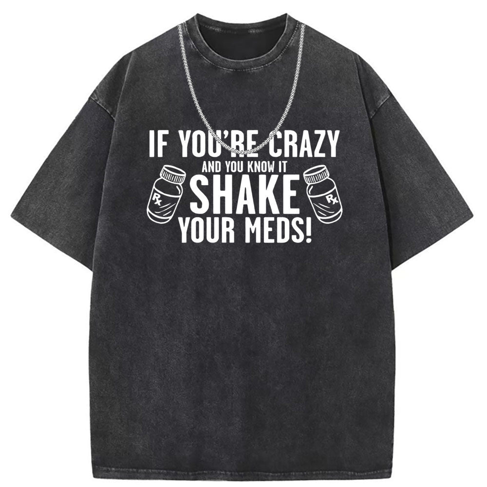 Men T Shirts Vintage vintage cotton printed short-sleeved T-shirt